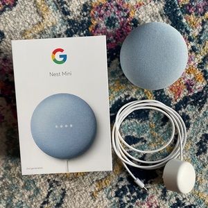 Light Blue Google Mini Nest Gen 2
